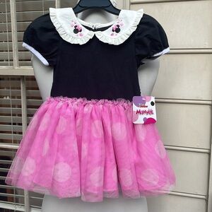 NWT- Disney-Minnie Tutu Cosplay Dress in Black and Pink (various sizes)